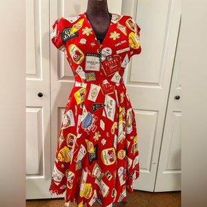 Rare Trashy Diva Liqour Labels Sadie Dress Size 10